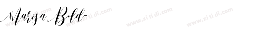 Marisa Bold字体转换